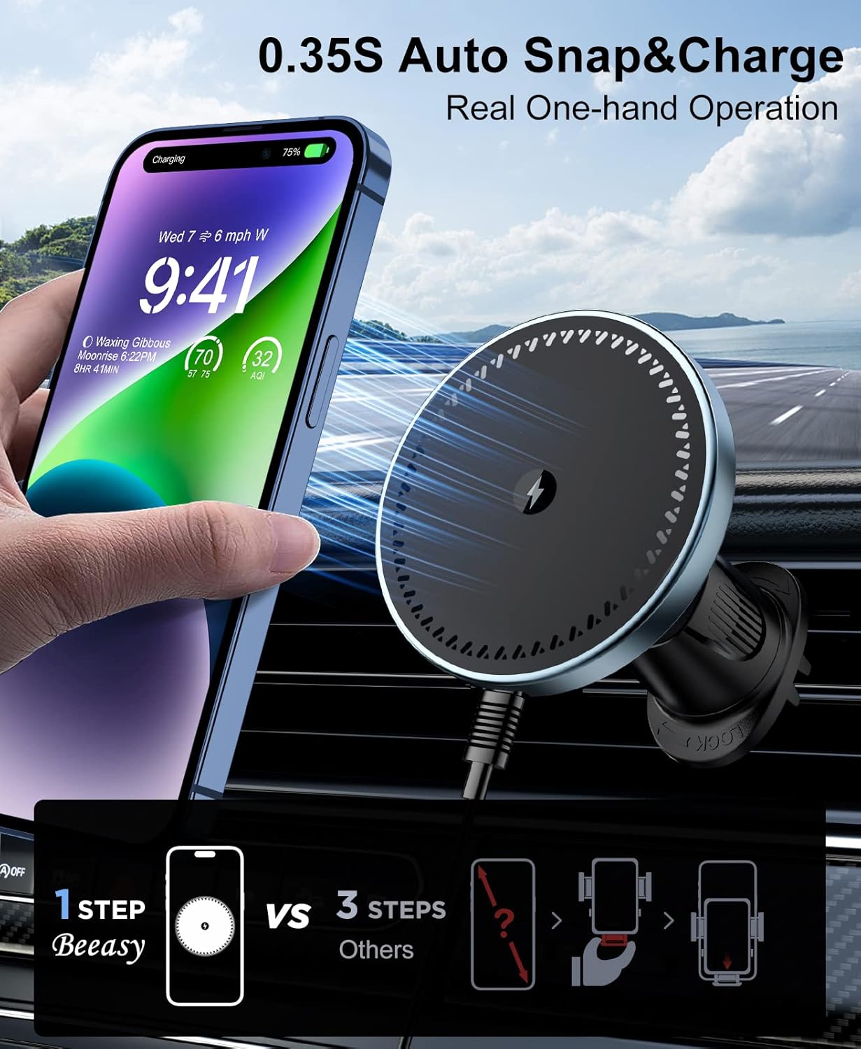 Phone Cooling Fan - UYUXIO support de téléphone magnétique pour