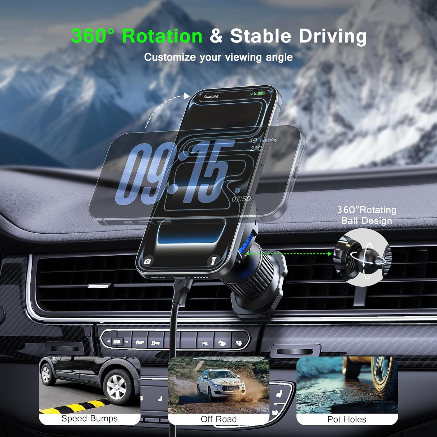 Support de chargeur de voiture - Phone Cooling Fan avis et prix
