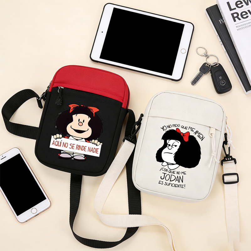 Sac bandoulière Mafalda motif  - Phone Accessories For Boys avis et prix